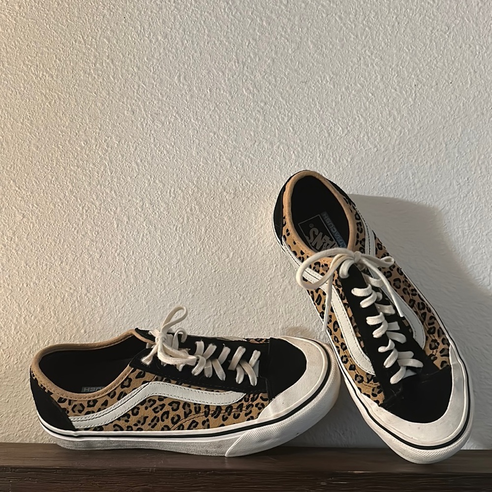 Cheetah Print Old School Vans